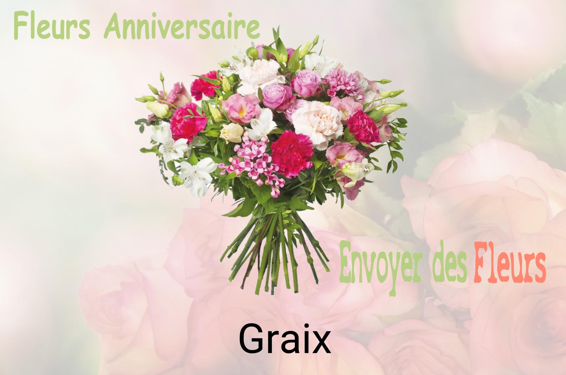 Bouquet de fleurs d’anniversaire livré à Graix